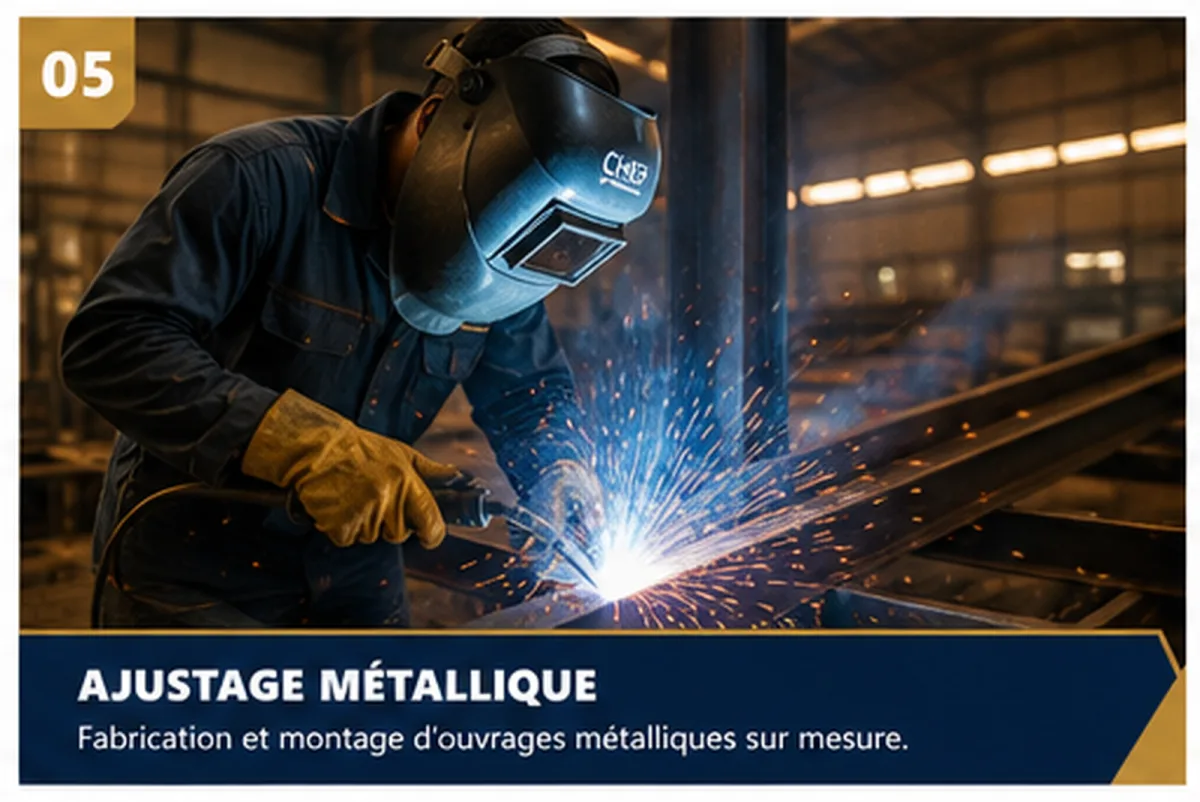 Illustration du service Ajustage métallique