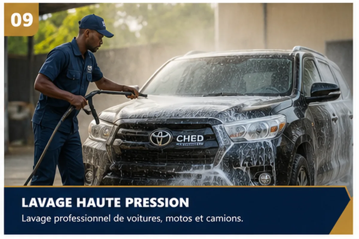 Illustration du service Lavage haute pression
